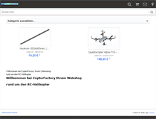 Tablet Screenshot of copterfactoryshop.com